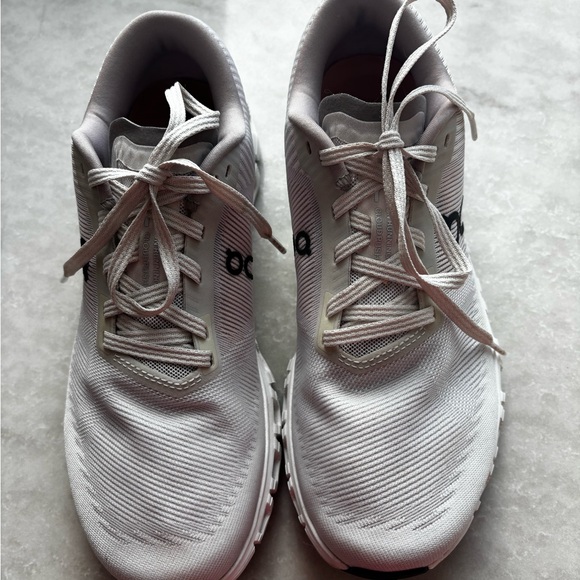 On Cloud 6 Push Running Women's Sneakers Pearl/Sandstone Size 9 - Picture 2 of 4